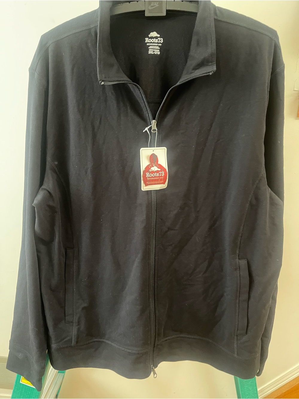 Roots Men's Navy Full-Zip Sweater